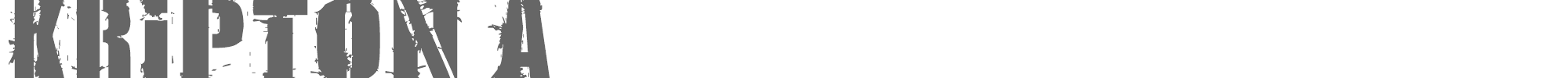 Kripton A Kripton A1.ttf font preview